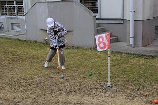 グラウンドゴルフのようす