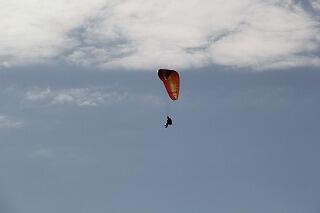 パラグライダーのようす