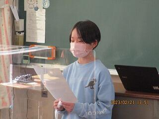 作文発表のようす