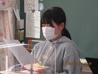 作文発表のようす