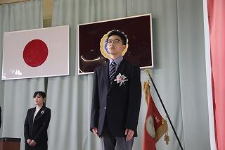 卒業式のようす