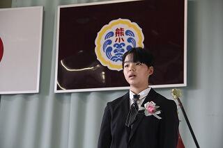 卒業式のようす