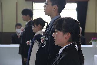 卒業式のようす