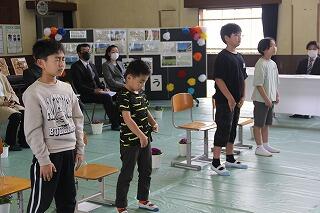 卒業式のようす