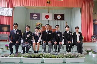 卒業式のようす