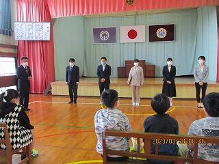 離任式のようす