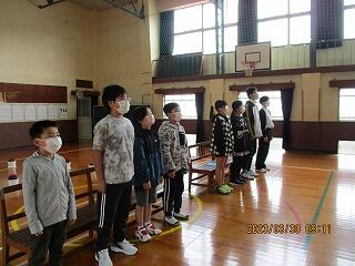 離任式のようす