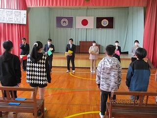 離任式のようす