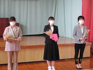 離任式のようす