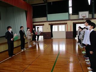 離任式のようす