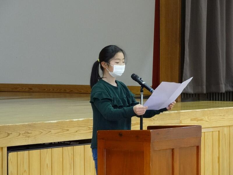 ６年生による「誓いのことば」