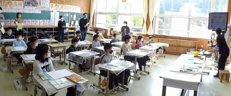 ３年授業参観（図工）