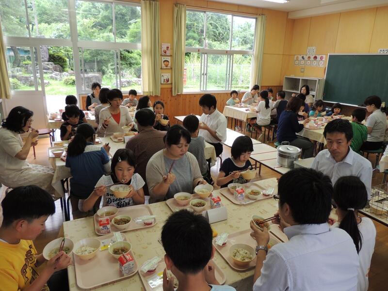 一緒に食べました