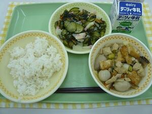 １０月２１日の給食