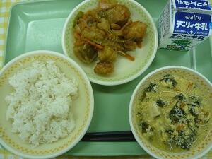 ９月２２日の給食