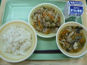 １１月１５日の給食