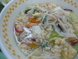 かにかまと卵のスープ