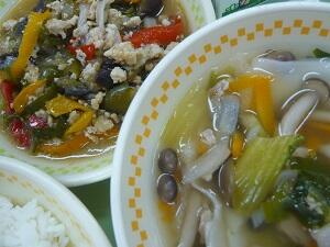 なすのそぼろ炒め