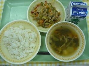 １１月１日の給食