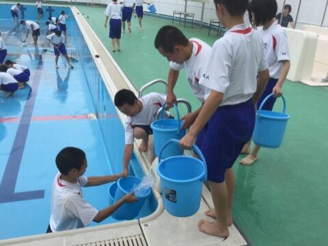 プール清掃クラスマッチ