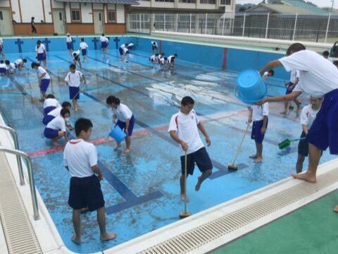 プール清掃クラスマッチ