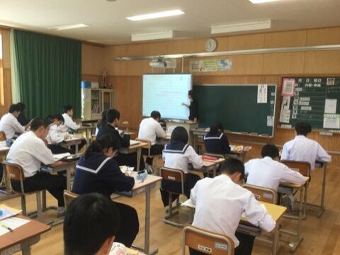 ３年生の社会科の授業