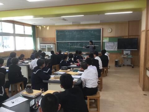 １年生の理科の授業