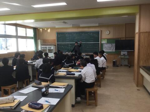 １年生の理科の授業