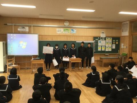 １年生の学年集会