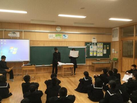 １年生の学年集会