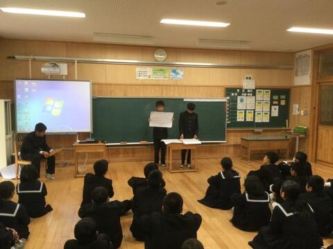 １年生の学年集会