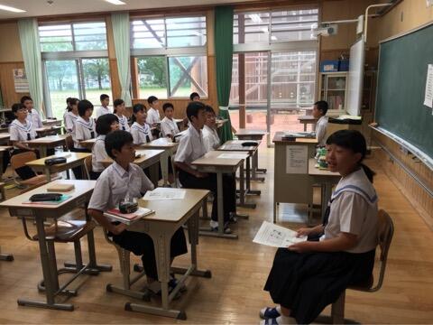 立腰の指導を行いました