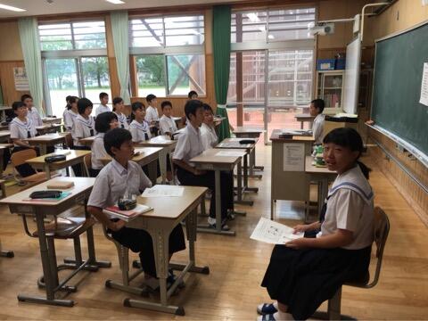 立腰の指導を行いました