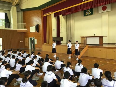 中体連県大会および県吹奏楽コンクール激励会