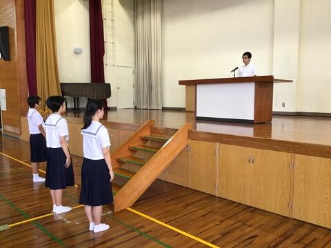 中体連県大会および県吹奏楽コンクール激励会