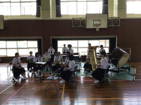 中体連県大会および県吹奏楽コンクール激励会