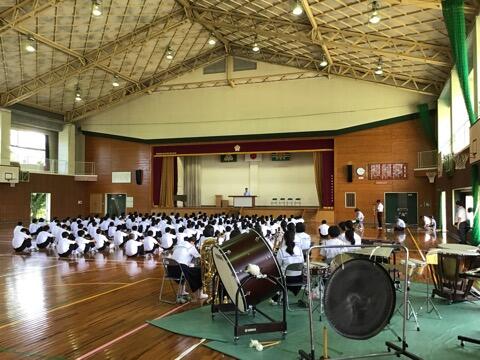 中体連県大会および県吹奏楽コンクール激励会
