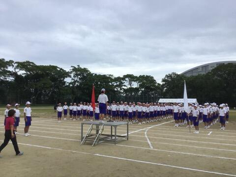 体育大会予行練習