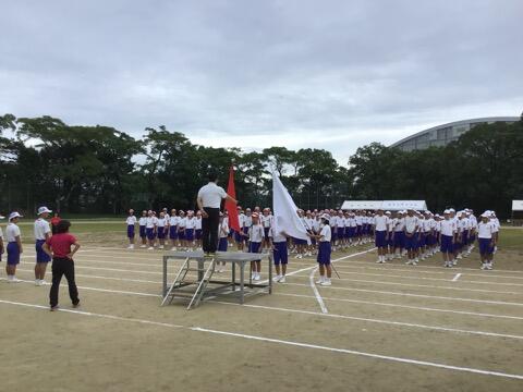 体育大会予行練習