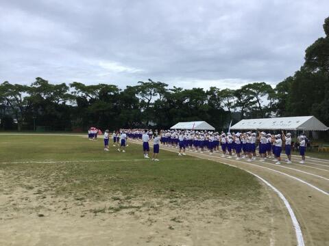 体育大会予行練習