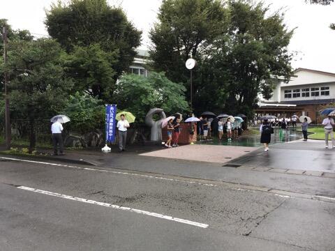 PTAあいさつ運動 and 小中合同あいさつ運動