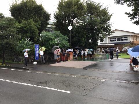 PTAあいさつ運動 and 小中合同あいさつ運動