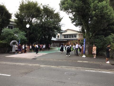 PTAあいさつ運動 and 小中合同あいさつ運動