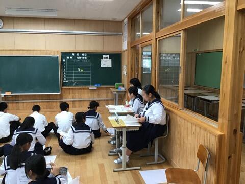 学習発表会に向けての学年発表会（２年生）