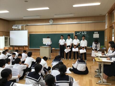 学習発表会に向けての学年発表会（２年生）