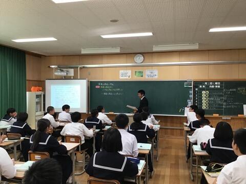 参観授業のようす