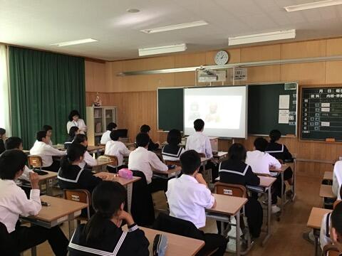 参観授業のようす