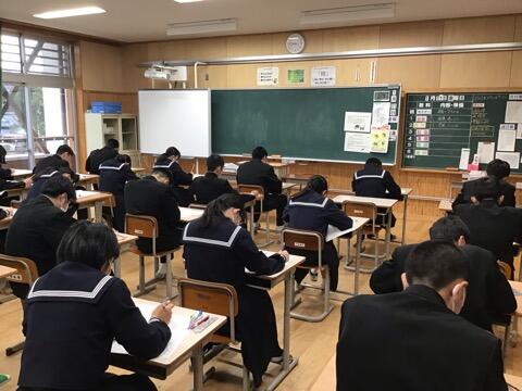 ３年生は校内実力テスト
