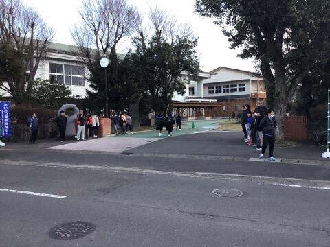 PTAあいさつ運動 と 小中合同あいさつ運動