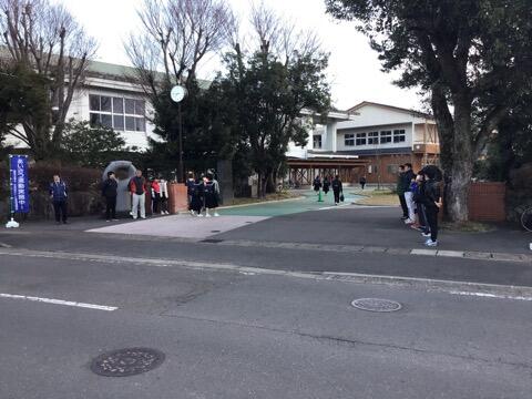 PTAあいさつ運動 と 小中合同あいさつ運動